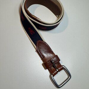 J Crew lobster pattern belt.